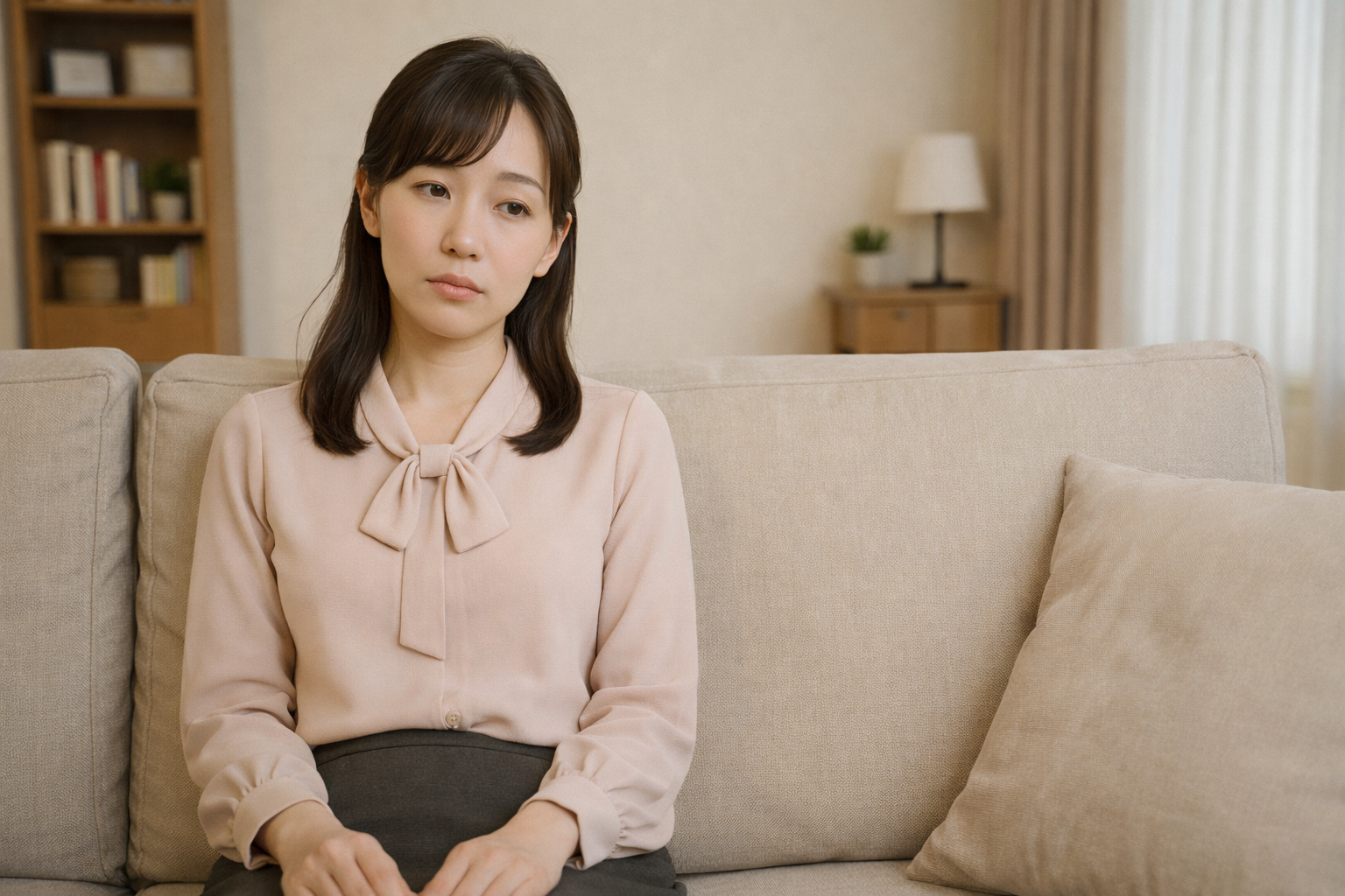 疲労を感じている女性
