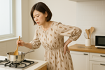 慢性的な腰痛で困っている女性