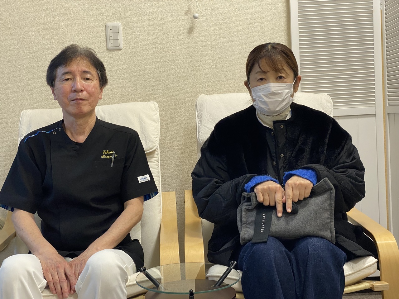 口コミ投稿者と院長が写っている写真