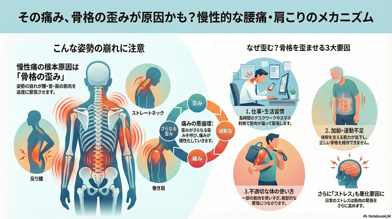 慢性腰痛・肩こりの原因